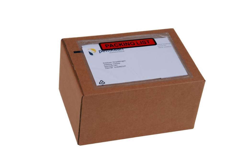 Afbeeldingen van Paklijst enveloppen 175x132mm bedrukt met PACKING LIST