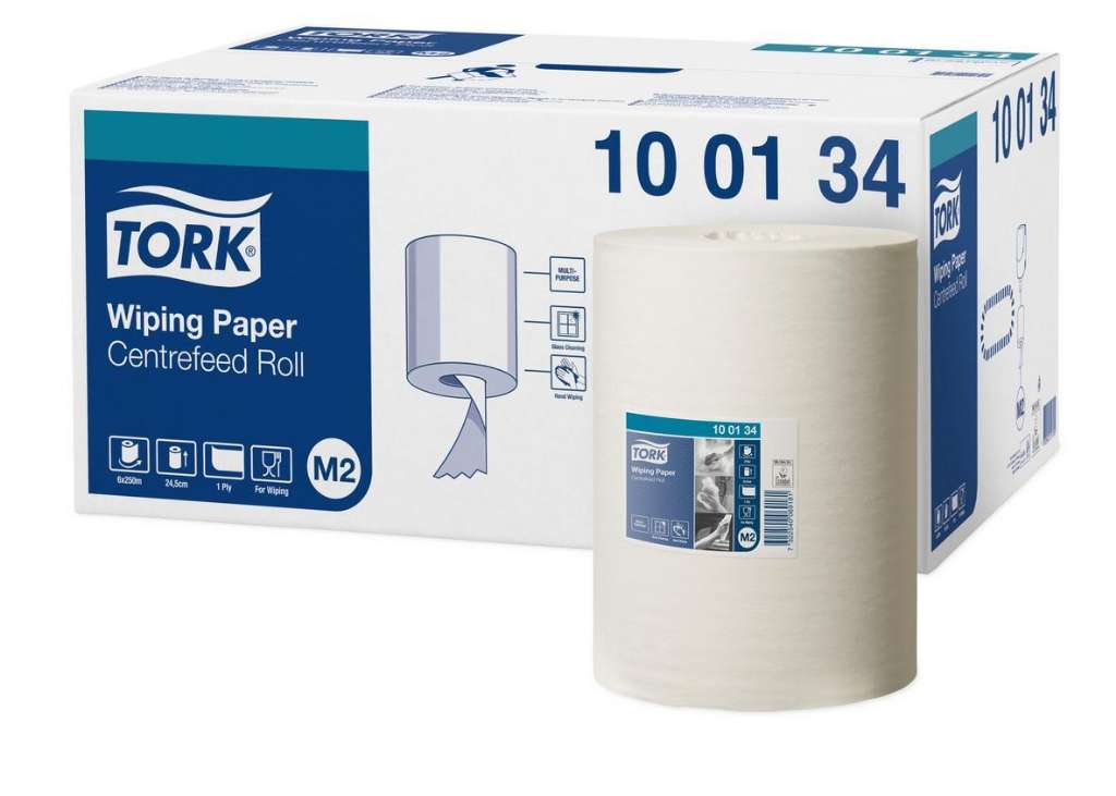 Afbeeldingen van Tork Wiping Paper Midi Centerfeed rol (M-Tork)